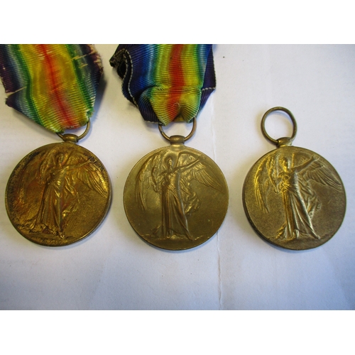 7 - 6 WW1 Victory Medals to:
1. Lieut F. Prunell R.M. Fred Prunell was commissioned 30/5/17, served with... 