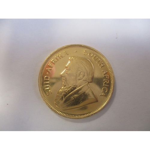 740 - Investment Gold lot - documents required. South Africa. 1980 half krugerrand near uncirculated. (Y)