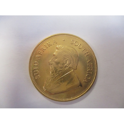 746 - Investment Gold lot - documents required. South Africa. 2013 krugerrand uncirculated. (Y)