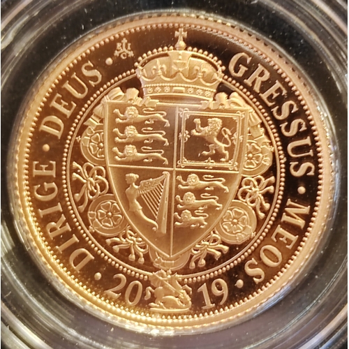 749 - Investment Gold Lot - documents required. St Helena. 2019 sovereign proof FDC in East India Company ... 