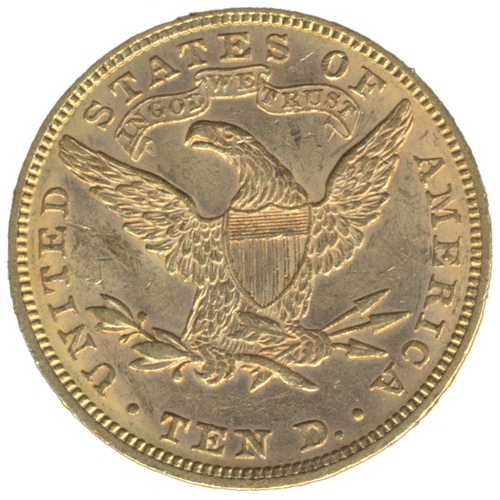 761 - Investment Gold Lot – documents required. USA. 1899 $10 good very fine. (See photo) (Y)