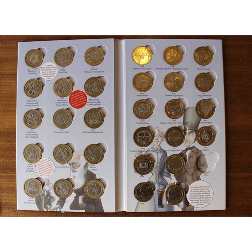 790 - Pair of 'The Great British Coin Hunt' albums with ranges of £2 and 50ps, includes 2009 Kew Gardens. ... 