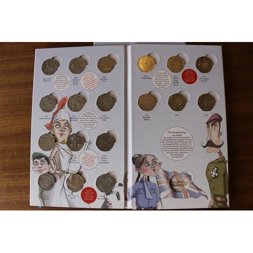 790 - Pair of 'The Great British Coin Hunt' albums with ranges of £2 and 50ps, includes 2009 Kew Gardens. ... 