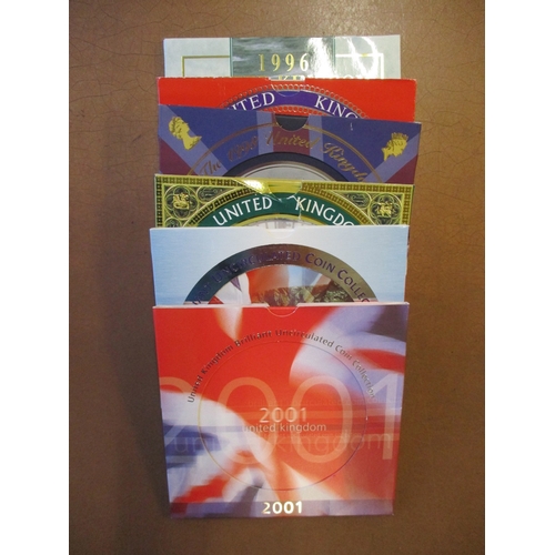 794 - Collection with Royal Mint uncirculated year packs 1982, 1986-88 and 1994-2001. Royal Mint uncircula... 