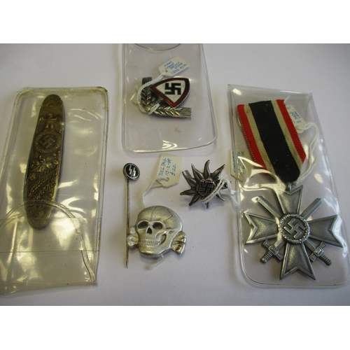 80 - Third Reich range of medals and badges including Germanic Achievement Badge of the SS stamped RZM M/... 