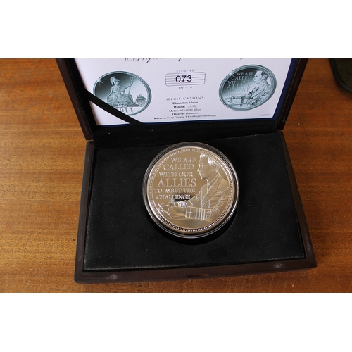 838 - 2014 Kings Speech 5oz boxed silver proof FDC. (R)