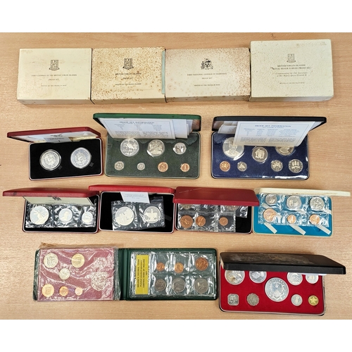 845 - Collection of crown size (30) silver and silver proof coins from Gambia, GB, Sierra Leone, Tuvalu et... 