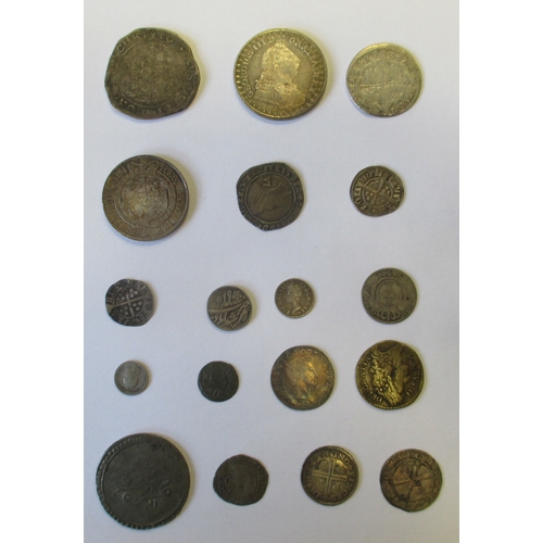 847 - Collection in mixed condition with some better including GB 3/- bank token 1811, 2/6 1817 small head... 