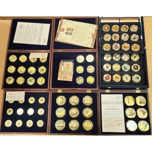 859 - Collection of silver and CuNi coins and sets mostly with certificates with silver 2000 1oz GB Britan... 