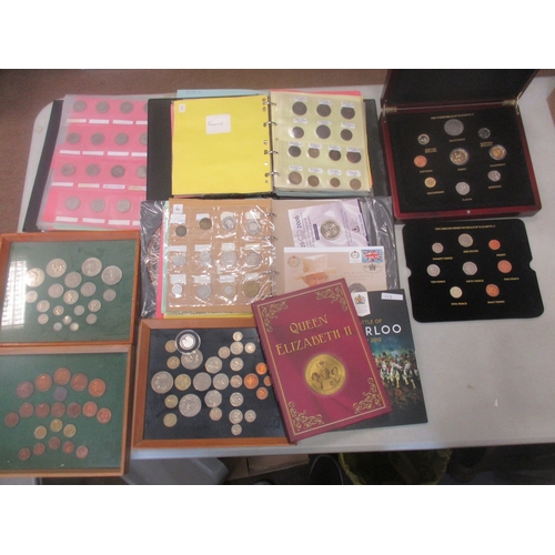 867 - Accumulation of mostly modern commemorative, medallic and circulated issues in boxes, cases and albu... 