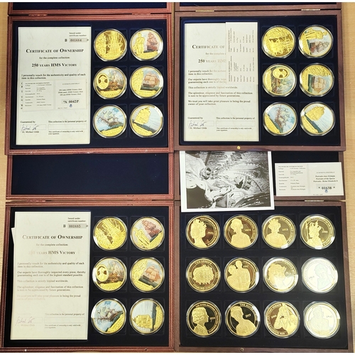 871 - Collection of boxed sets from Westminster and Windsor Mint with 2018 Date Stamps specimen set (3), 2... 