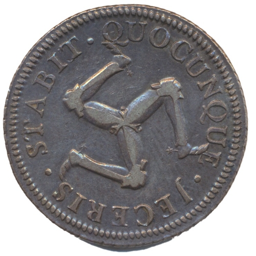 903 - Isle of Man. James Murray Second Duke of Atholl 1758 penny, struck in silver, very fine. Mintage 47.... 