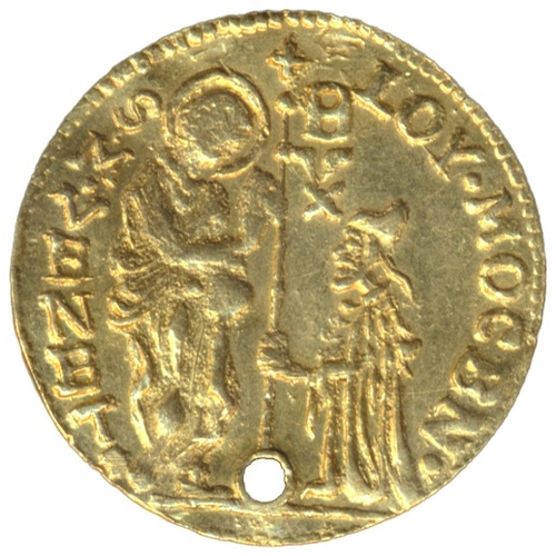 910 - Italian States. Venice. Alvise Mocenigo II zecchino, obverse '*LOY.MOCENI - S.M.VENET', near very fi... 