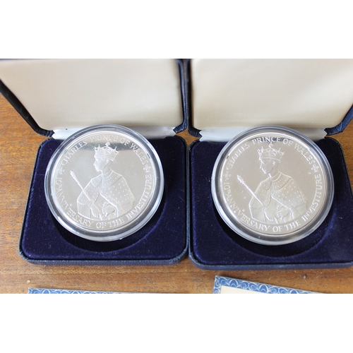 911 - Jamaica. Pair of 1979 boxed silver proof $25 FDC, commemorating the 10th Anniversary of the Investit... 