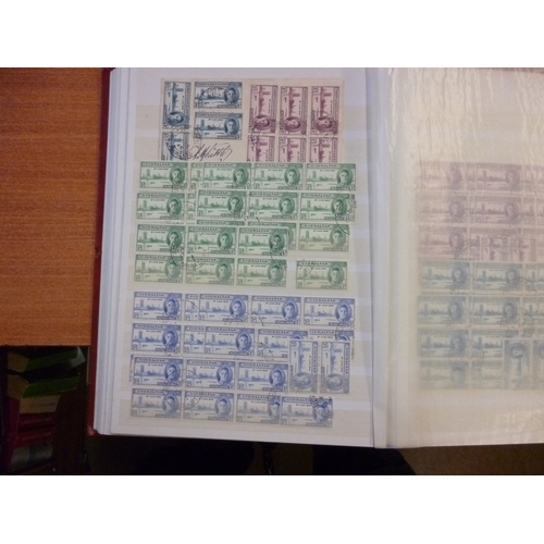 111 - Omnibus M/U coln in 5 stockbooks, incl 1946 Victory issues in singles and blocks of 6 U, 1937 Corona... 