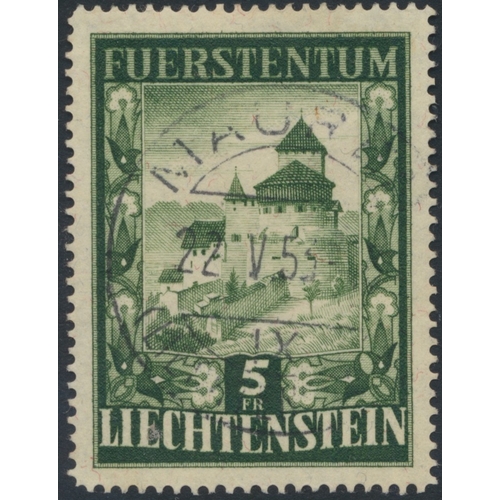 239 - Liechtenstein. M/U coln from 1912-1993 in 1 stockbook, incl 1912-16 set on piece,  1916 unsurfaced s... 