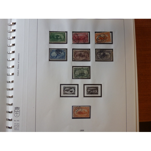 260 - United States of America. Early to modern used coln in 2 albums and 4 folders, incl 1893 Columbian v... 