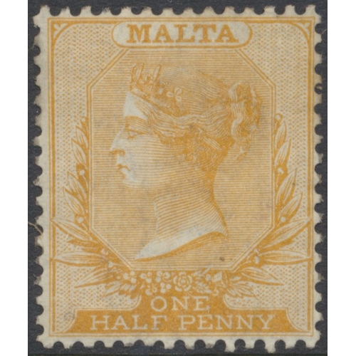 103 - British Europe. QV-KGV M/U coln on album pages. With Cyprus incl 1880 ovptd to 6d M, 1881 ½d on 1d p... 