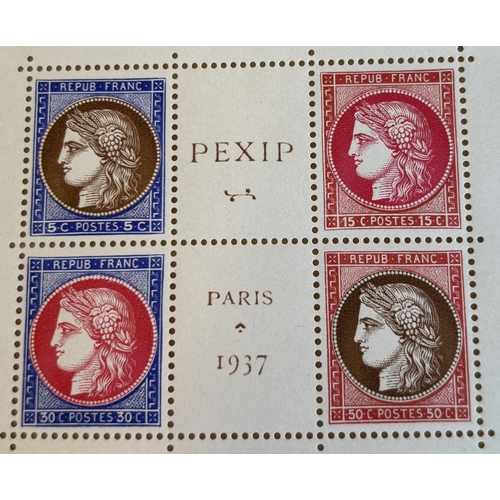 105 - Middle European UM issues in small packets etc, incl France 1937 Pexip M/S UM (though with some very... 