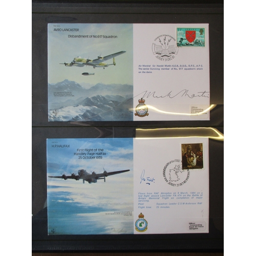 115 - Aviation. RAF covers coln in 25+ folders and loose with very large range of autographs with WWI figh... 