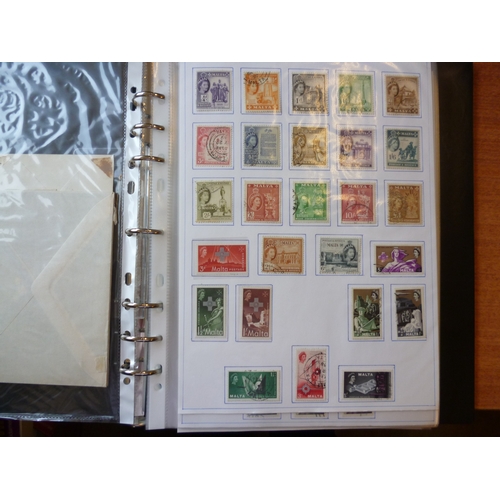 169 - Malta. QEII used coln in 1 ringbinder, incl 1956-8 set, 1965-70 set, then further complete sets and ... 