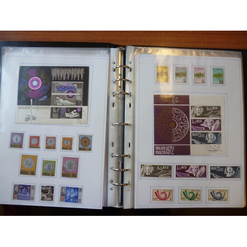 169 - Malta. QEII used coln in 1 ringbinder, incl 1956-8 set, 1965-70 set, then further complete sets and ... 