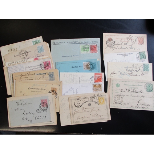 200 - Austria. Postal History. Early to middle period accumulated misc covers and used postcards. Primaril... 