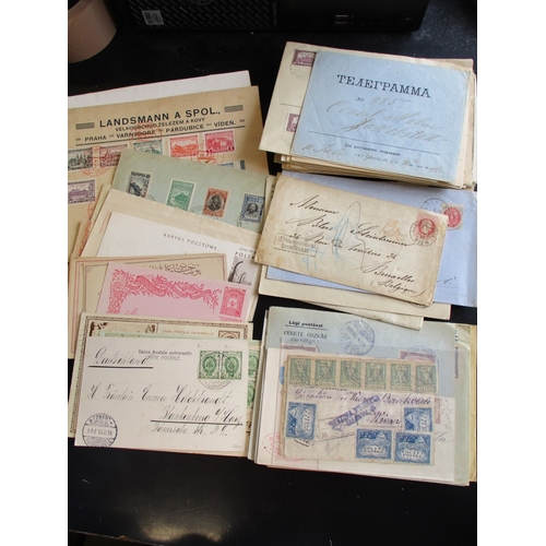 200 - Austria. Postal History. Early to middle period accumulated misc covers and used postcards. Primaril... 