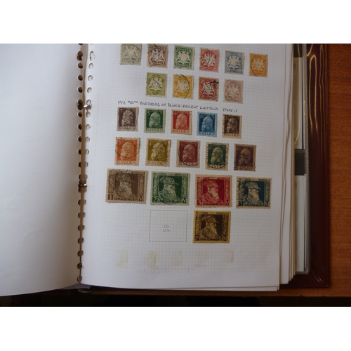 219 - German States. M/U coln in 1 ring binder and on album pages, incl Baden 1851-3 vals to 9k U, 1860 va... 