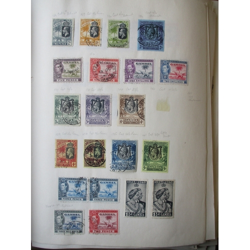 22 - Extensive old-time BC M/U coln on album leaves and loose, with some duplication. Incl 1922-29 Gambia... 