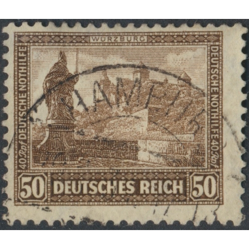 220 - Germany. 1871-1945 M/U coln in 1 SG Davo album, incl 1872 vals to 18k U, 1872 vals to  9k U, 1875-7 ... 