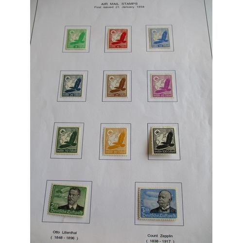 224A - Third Reich. M/U coln written up (exhibition-style) in 5 boxed binders.  Incl 1933 Chicago Flight Ze... 