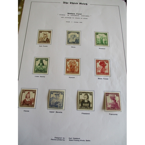 224A - Third Reich. M/U coln written up (exhibition-style) in 5 boxed binders.  Incl 1933 Chicago Flight Ze... 