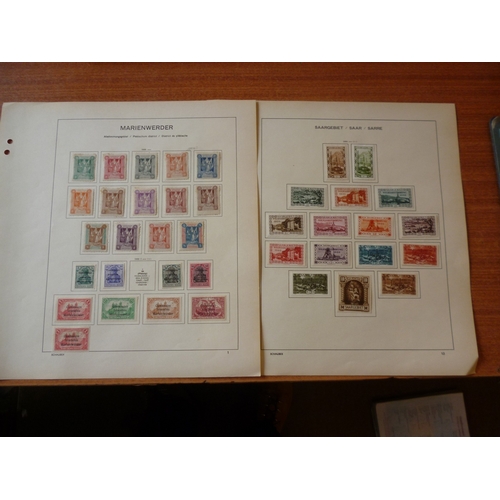 230 - German Occupations. M/U coln incl Allenstein 1920 ovptd set M, type II set M, and both sets U, Danzi... 