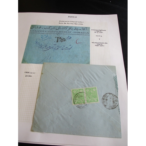 234 - Iran. Postal History. A group of 30 1920s underpaid international commercial covers, with annotation... 