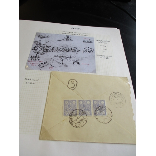 234 - Iran. Postal History. A group of 30 1920s underpaid international commercial covers, with annotation... 