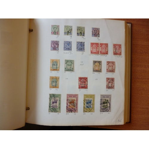 257 - Thailand. Early to modern M/U coln in 2 albums and 4 stockbooks, incl 1883 vals to 1 salung brown-or... 