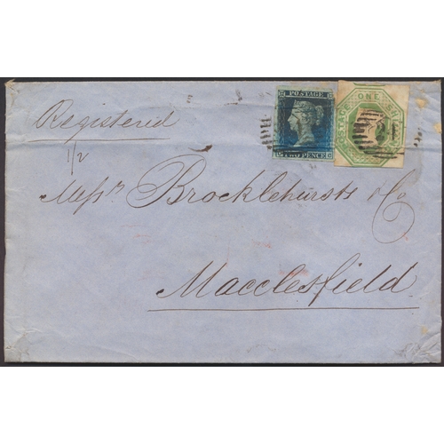 268 - QV-KGVI M/U coln in 1 stockbook, incl 1840 1d black 3 and 4 margin examples U, 2d blue 4 margins U, ... 