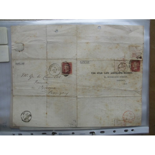 285 - Postal History. Assorted covers and entires (Qty 80+, excl ephemera range) in single binder. GB P/S ... 