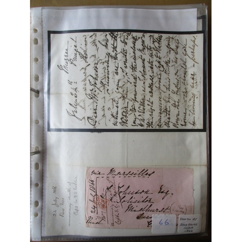 285 - Postal History. Assorted covers and entires (Qty 80+, excl ephemera range) in single binder. GB P/S ... 