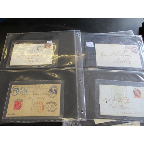 289 - QV LE & SP U/FU mixed condition selns on stockleaves, incl 1867-80 wmk spray of rose 9d straw x2 & 1... 