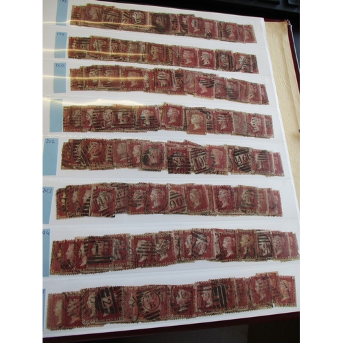 290 - Used LE accumulation in very varied cond. in single album. Incl large qty of 1854-79 penny reds (tot... 