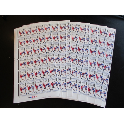 313 - 1966 England Winners 4d UM, in complete sheets (of 120) x10. (R)