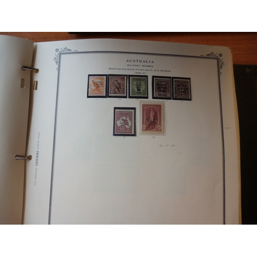 32 - BC, M/U coln on album pages, incl Australia 1937-49 set M/U (top vals are M), 1946 B.C.O.F. Japan ov... 