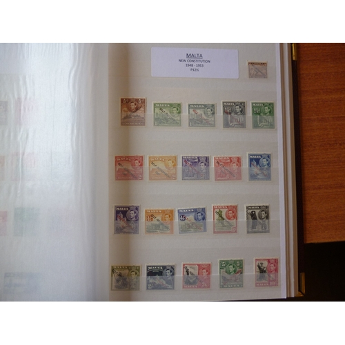 34 - BC, QV-QEII M/U coln in 4 stockbooks, 1 SG Windsor album, and loose, incl Cyprus 1938-51 set U, GB 1... 