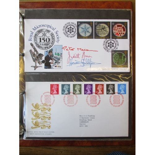 356 - 1960s-2000s GB FDC coln in approx 30 albums with slipcases, incl some Benhams covers, coin covers an... 