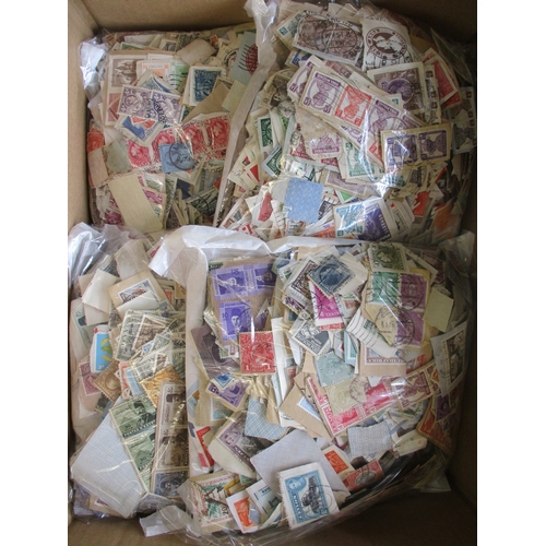 37 - Large old-time world misc early to middle loose accum, on and off-paper, partly sorted into packets,... 