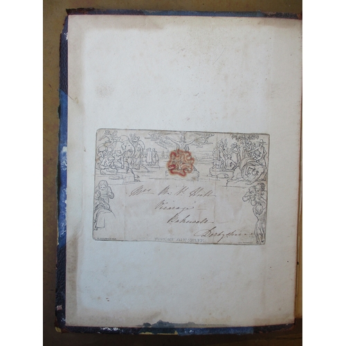 61 - World misc early to middle M/U coln in two old-time albums, incl 1840 1d blacks U range (x6, mixed c... 