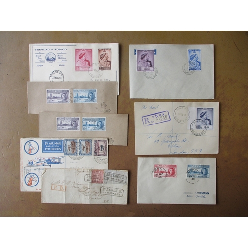 67 - Assorted BC airmail covers. 1925 South Africa Airmail set with 1913-24 2d on 1925 Cape Town to Durba... 