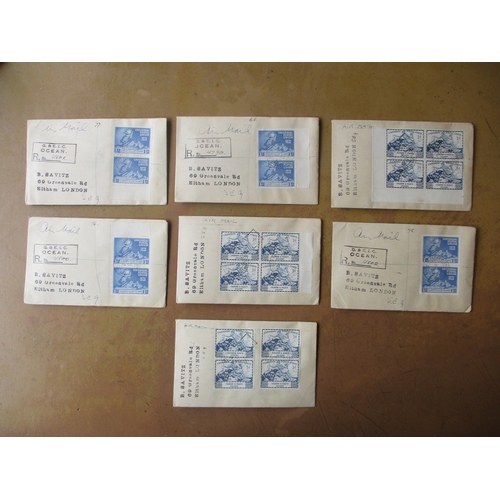 67 - Assorted BC airmail covers. 1925 South Africa Airmail set with 1913-24 2d on 1925 Cape Town to Durba... 